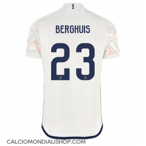 Maglie da calcio Ajax Steven Berghuis #23 Seconda Maglia 2023-24 Manica Corta
